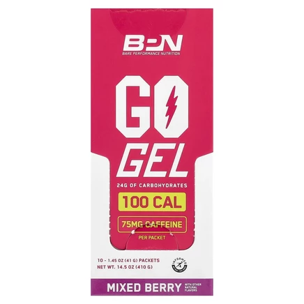 BPN, Go Gel, ягодное ассорти, 10 пакетиков по 41 г (1,45 унции)
