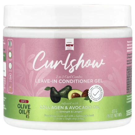ORS, CurlShow™, 2-N-1 Curl Combo, несмываемый гель-увлажнитель, 453 г (16 унций)
