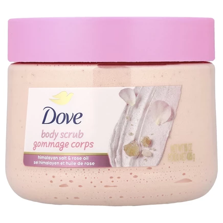 Dove, скраб для тела, гималайская соль и розовое масло, 425 г (15 унций)