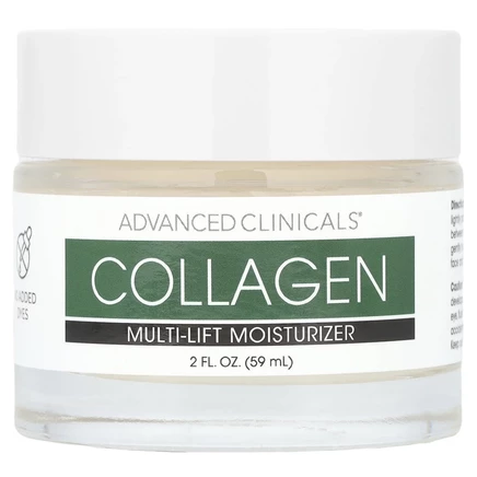 Advanced Clinicals, Plant Based Collagen, Multi-Lift Moisturizer, 2 fl oz (59 ml)