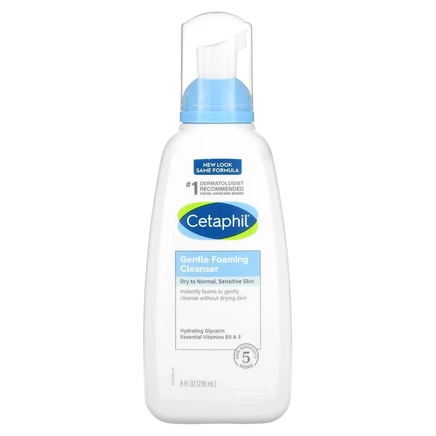 Cetaphil, мягкая очищающая пенка, без отдушки, 236 мл (8 жидк. унций)