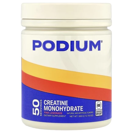 Podium Nutrition, моногидрат креатина, со вкусом розового лимонада, 360 г (12,7 унции)