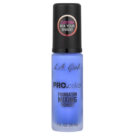 L.A. Girl, PRO.color, пигмент для смешивания тонального крема, GLM714 синий, 30 мл (1 жидк. унция)