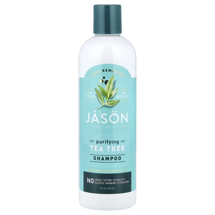 Jason Natural, Hair Remedies, очищающий шампунь с чайным деревом, 355 мл (12 жидк. Унций)