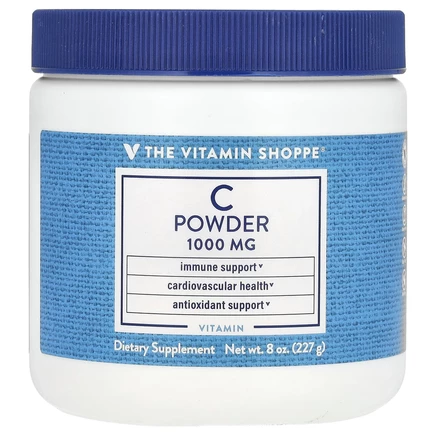 The Vitamin Shoppe, Витамин C в порошке, 227 г (8 унций)