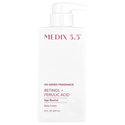 Medix 5.5, Крем для тела, Age Rewind, ретинол и феруловая кислота, 444 мл (15 жидк. Унций)