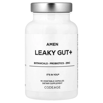 Codeage, Amen, Leaky Gut +, 90 растительных капсул