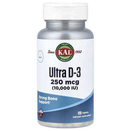 Витамин D3 KAL Ultra D-3, 250 мкг, 120 таблеток