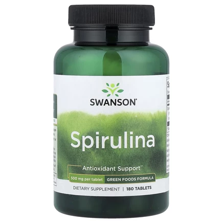 Swanson, Spirulina, 500 mg, 180 Tablets