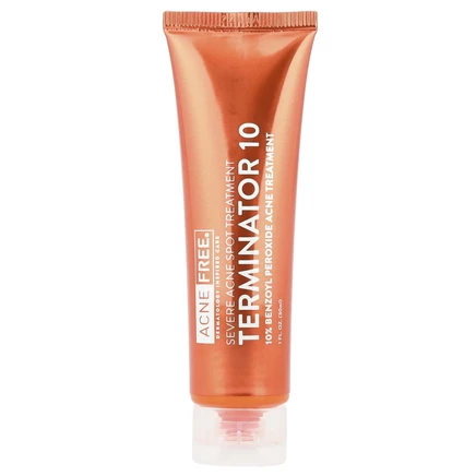 ACNE FREE, Terminator 10, средство для лечения сильных прыщей, 30 мл (1 жидк. Унция)