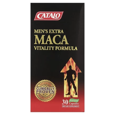Catalo Naturals, Men's Extra Maca Vitality Formula, 30 капсул