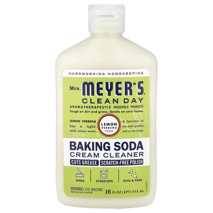 Mrs. Meyers Clean Day, Крем для очищения с пищевой содой, лимонная вербена, 473 мл (16 жидк. Унций)