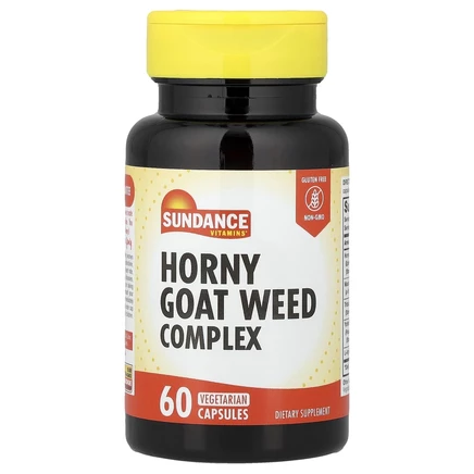 Sundance Vitamins, Комплекс Horny Goat Weed, 60 вегетарианских капсул