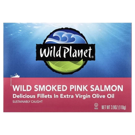 Wild Planet, Горбуша дикого копчения, 110 г (3,9 унции)