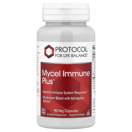 Protocol for Life Balance, Mycel Immune Plus, 90 растительных капсул