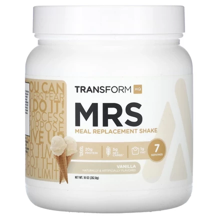 TransformHQ, MRS, коктейль для замены приема пищи, со вкусом ванили, 282,8 г (10 унций)