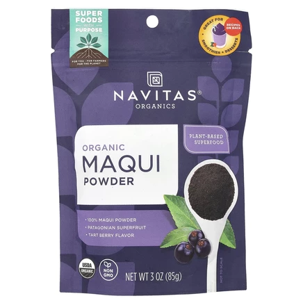 Navitas Organics, Органический порошок маки, тарт, 85 г (3 унции)