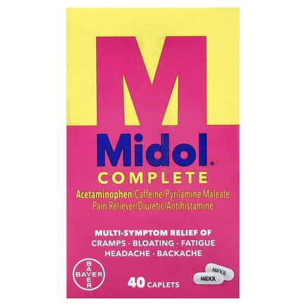 Midol, Полный комплекс, 40 капсул