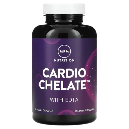 MRM Nutrition, Cardio Chelate с ЭДТК, 180 веганских капсул