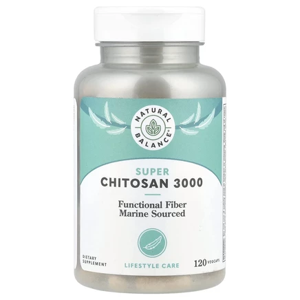 Natural Balance, суперхитозан 3000, 3000 мг, 120 растительных капсул