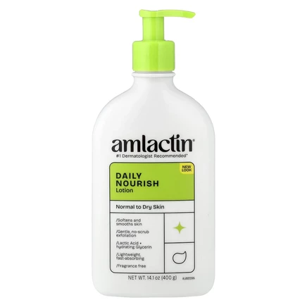 AmLactin, увлажняющий лосьон для ежедневного применения, без отдушки, 400 г (14,1 унции)