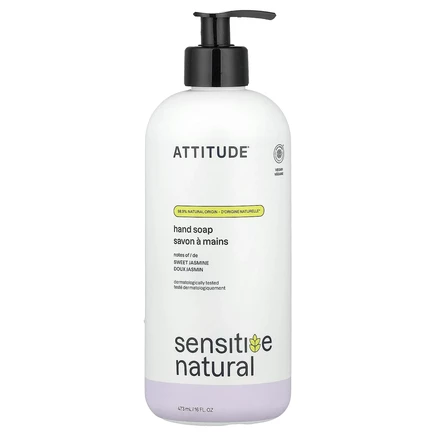 ATTITUDE, Sensitive Natural, мыло для рук, сладкий жасмин, 473 мл (16 жидк. унций)
