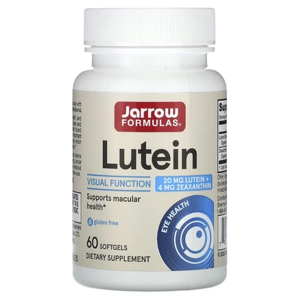 Jarrow Formulas, лютеин, 20 мг, 60 капсул