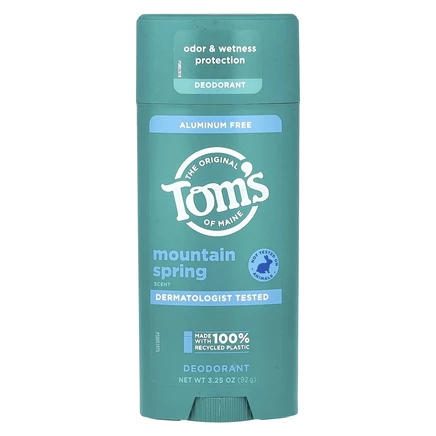 Tom's of Maine, дезодорант без алюминия, горный родник, 92 г (3,25 унции)