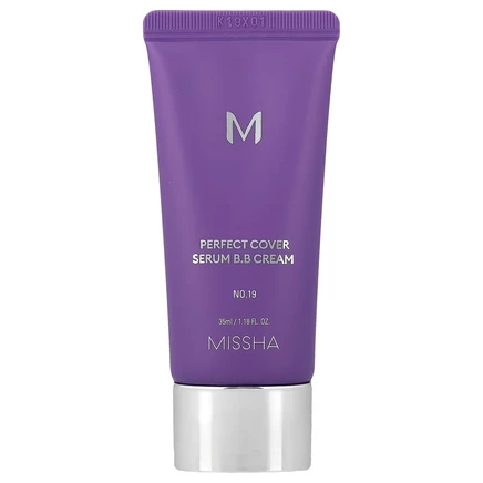 Missha, Perfect Cover Serum, BB-крем, № 19, слоновая кость, 35 мл (1,18 жидк. унции)