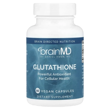 BrainMD, Глутатион`` 60 веганских капсул (250 мг на капсулу)