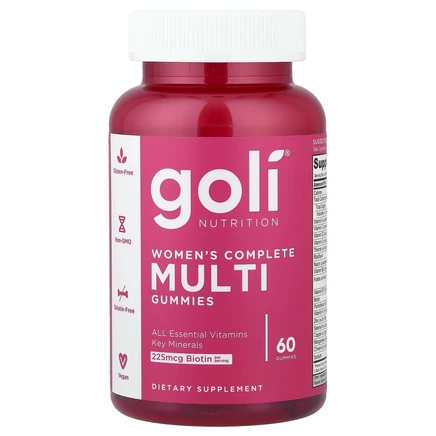 Goli Nutrition, Women's Complete Multi Gummies, 60 Pieces