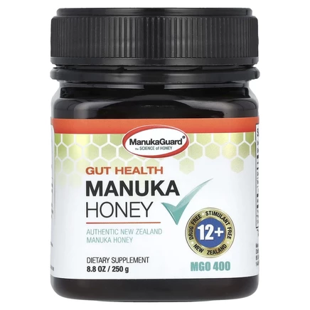 ManukaGuard, мед манука для поддержки здоровья кишечника, MGO 400, 250 г (8,8 унции)