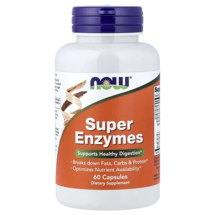 Ферменты NOW Foods Super Enzymes, 60 капсул