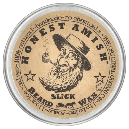 Honest Amish, Slick Beard Wax, 60 мл (2 унции)