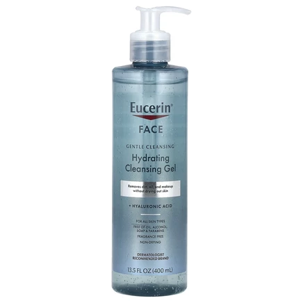 Eucerin, Увлажняющий очищающий гель, для лица, без отдушек, 400 мл (13,5 жидк. Унции)