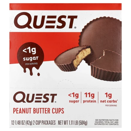 Quest Nutrition, конфеты с арахисовой пастой, 12 упаковок по 42 г (1,48 унции)