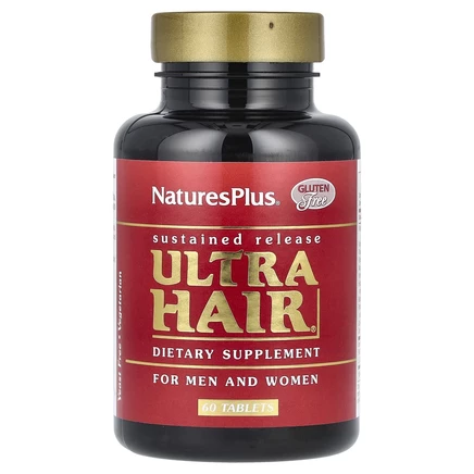 NaturesPlus, Ultra Hair, для мужчин и женщин, 60 таблеток
