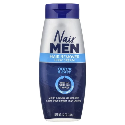 Nair, крем для тела для депиляции для мужчин, 340 г (12 унций)