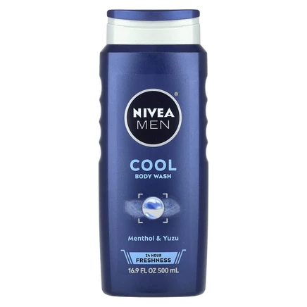 Nivea, Для мужчин, прохладный гель для душа, с ментолом и юдзу, 500 мл (16,9 жидк. Унции)