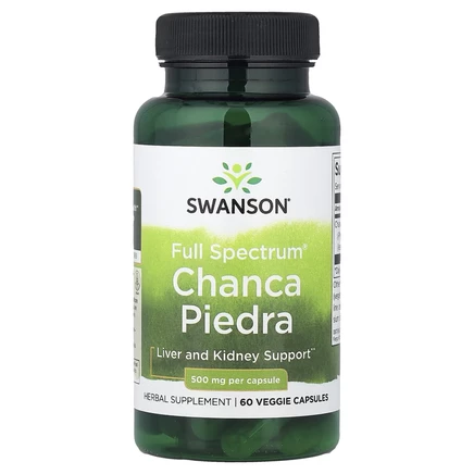 Swanson, Full Spectrum Chanca Piedra, 500 мг, 60 растительных капсул
