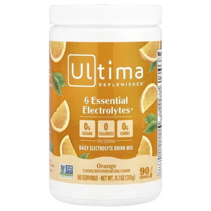 Ultima Replenisher, смесь для приготовления напитка с электролитами, апельсин, 306 г (10,8 унции)