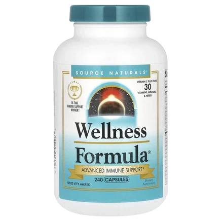 Source Naturals, Wellness Formula, улучшенная иммунная поддержка, 240 капсул