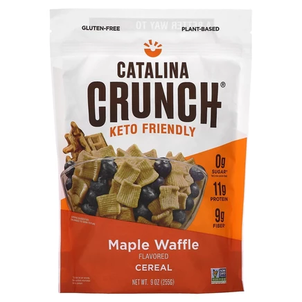 Catalina Crunch, Keto Friendly Cereal, кленовые вафли, 255 г (9 унций)