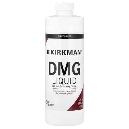 Kirkman Labs, DMG Liquid, натуральная малина, 473 мл (16 жидк. Унций)