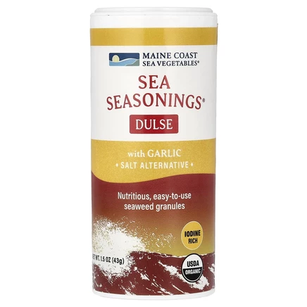 Maine Coast Sea Vegetables, Sea Seasonings, органическая дульсе с чесноком в гранулах, 43 г (1,5 унции)