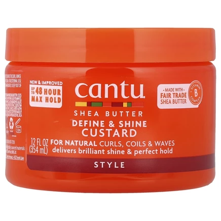 Cantu, Масло ши для натуральных волос, заварной крем для придания блеска и придания блеска, 12 унций (340 г)