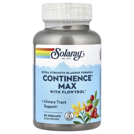 Solaray, Формула для мочевого пузыря Extra Strength, Continence Max с Flowtrol, 90 растительных капсул
