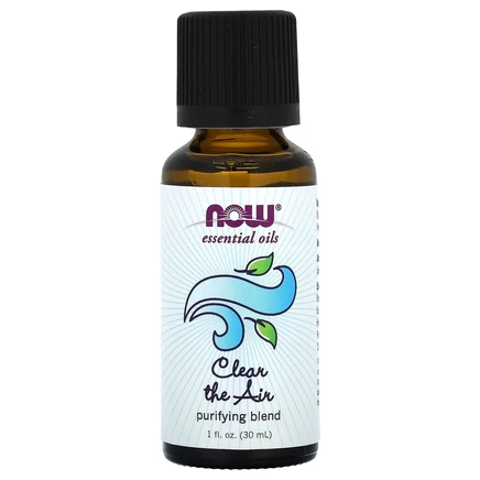 NOW Foods, Essential Oils, Clear the Air, очищающая смесь, 10 мл (1/3 жидк. унции)