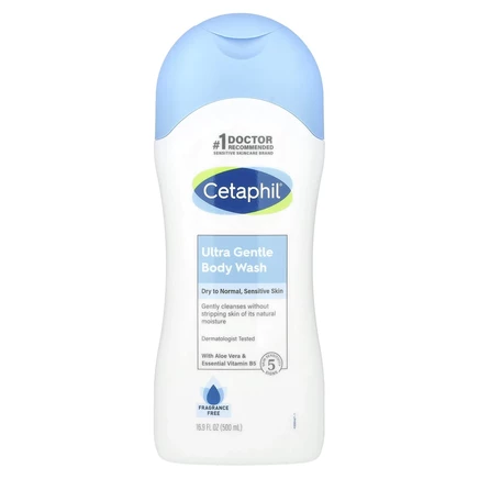 Cetaphil, Ultra Gentle, гель для душа, без отдушки, 500 мл