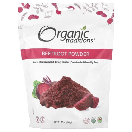 Organic Traditions, Свекольный порошок, 454 г (16 унций)